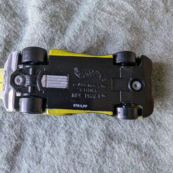 Hot Wheels Dodge Charger 87' Blue Side Drift 2001 Lime Green Car Set Mattel Toys - Picture 7 of 12